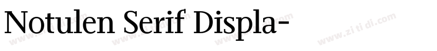 Notulen Serif Displa字体转换